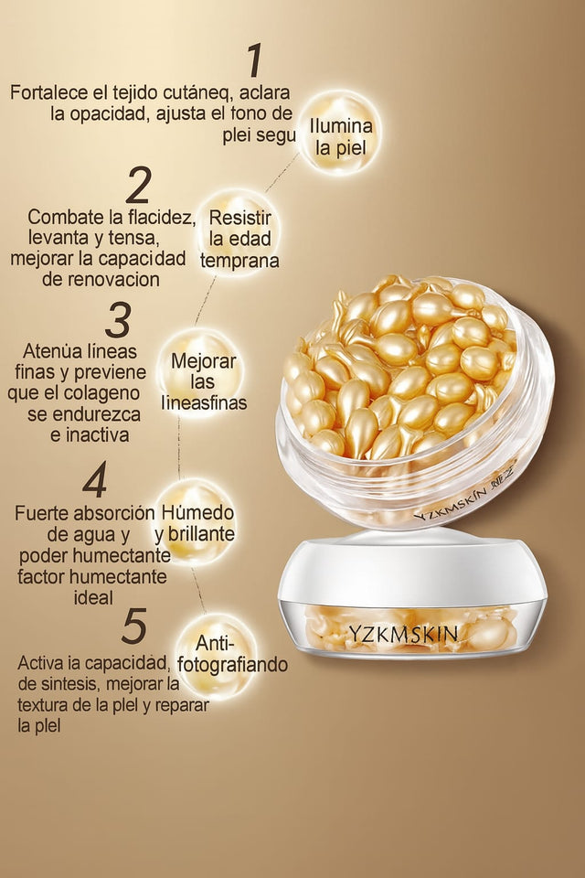 30 cápsulas de ácido hialurónico suero hidratante